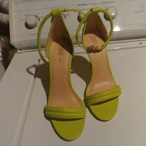 Bright greeenish yellow heels